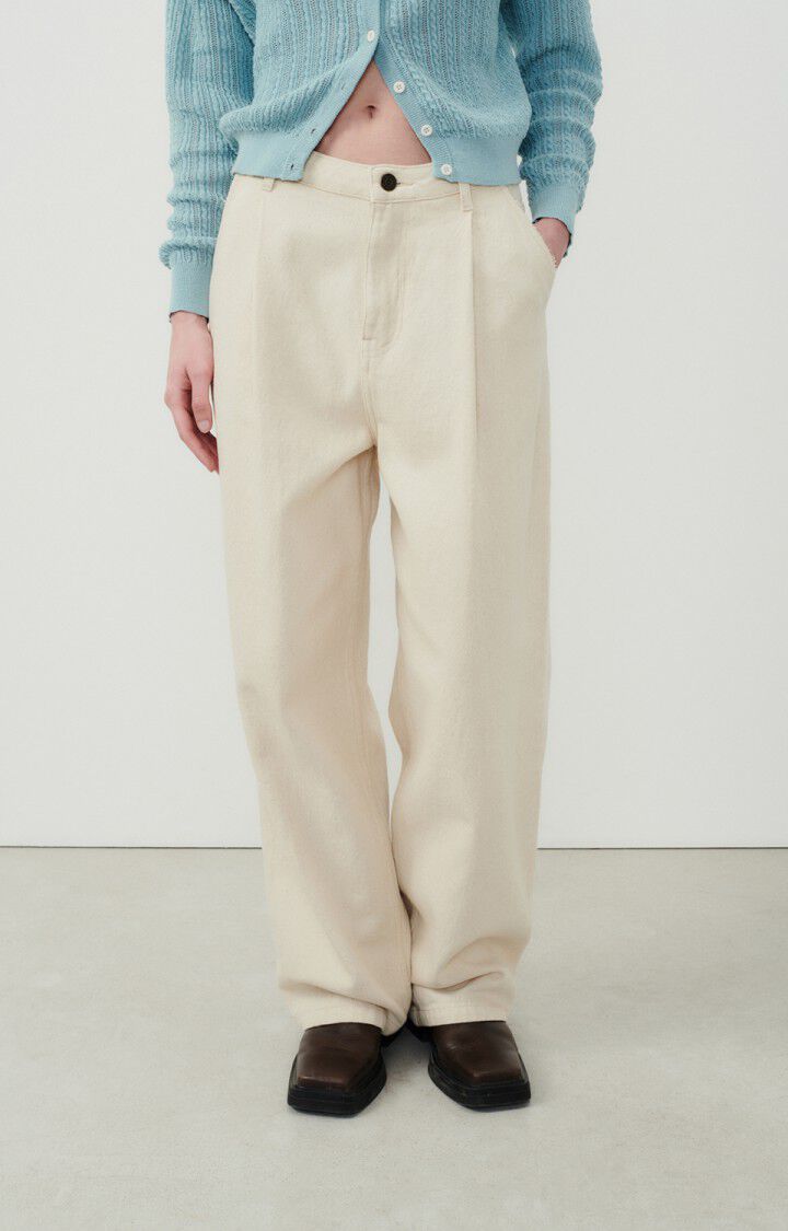 Women's trousers Tineborow - ECRU - Beige