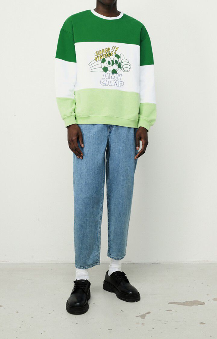 Men's sweatshirt Jadawood, GREEN AND WHITE, hi-res-model