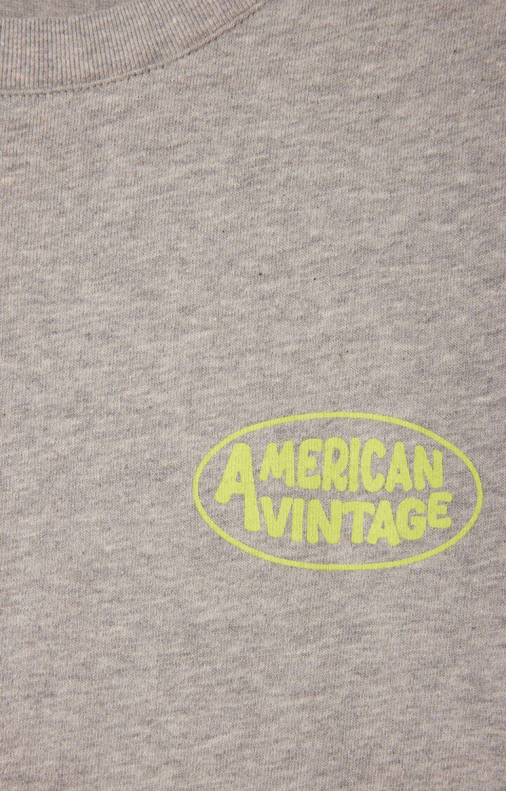 T-shirt femme Ykobow - GRIS CHINE PRINT JAUNE - Gris - Jaune - S