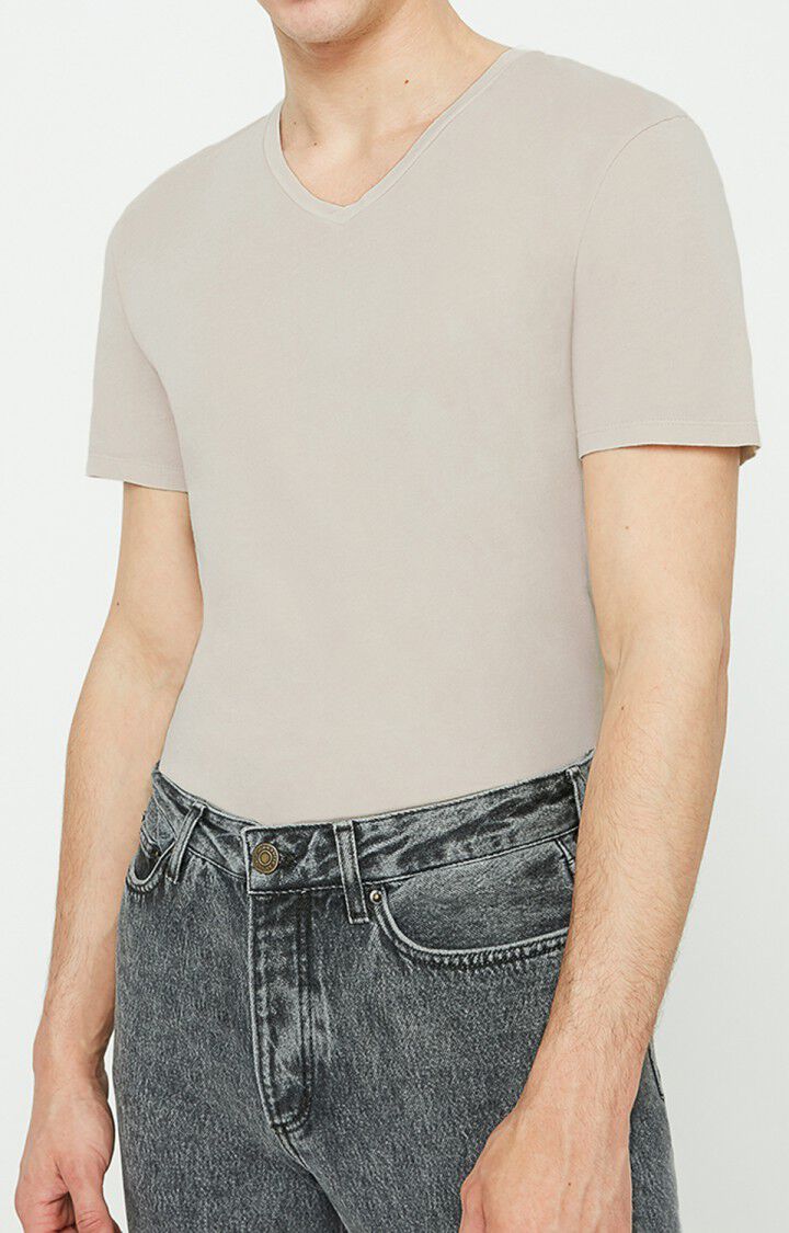 Men's t-shirt Vegiflower, ECRU, hi-res-model