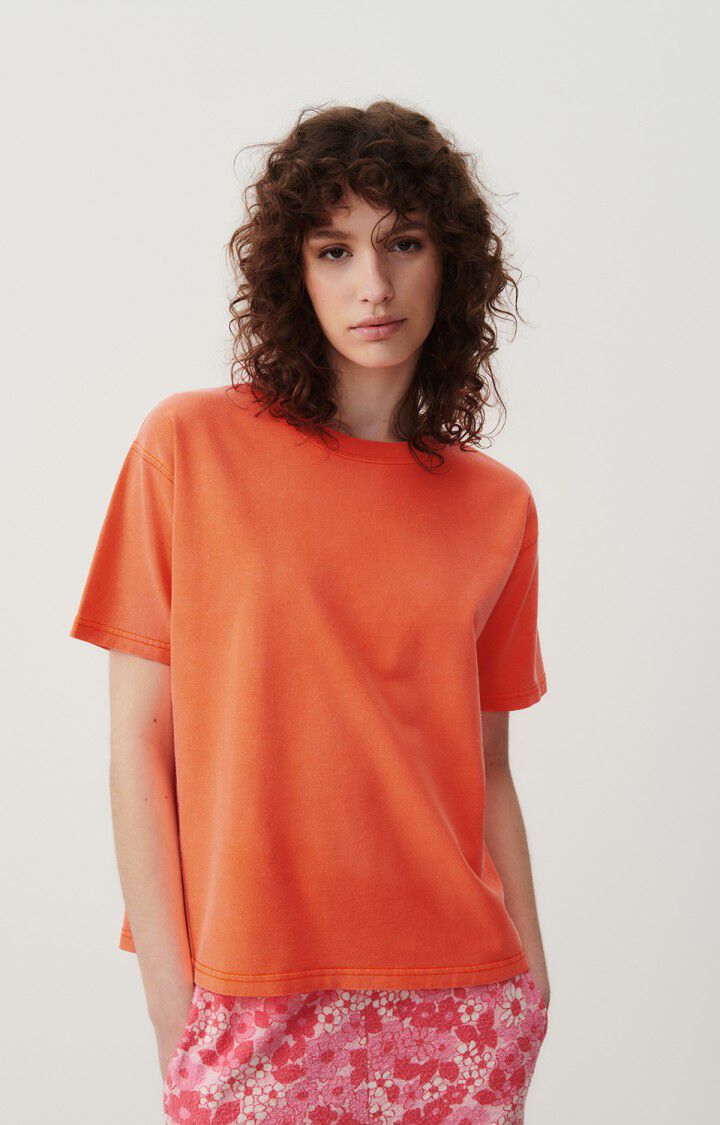 Camiseta mujer Fizvalley, FUEGO FLUORESCENTE, hi-res-model