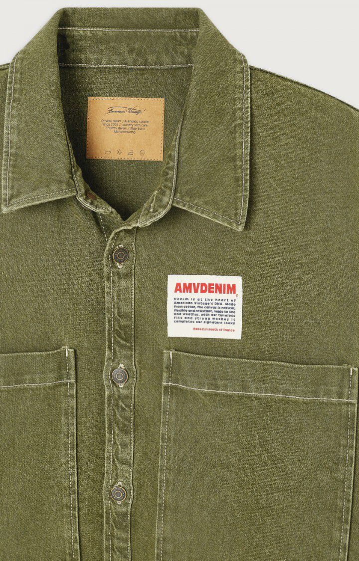 Chemise homme Uzatown, KAKI, hi-res