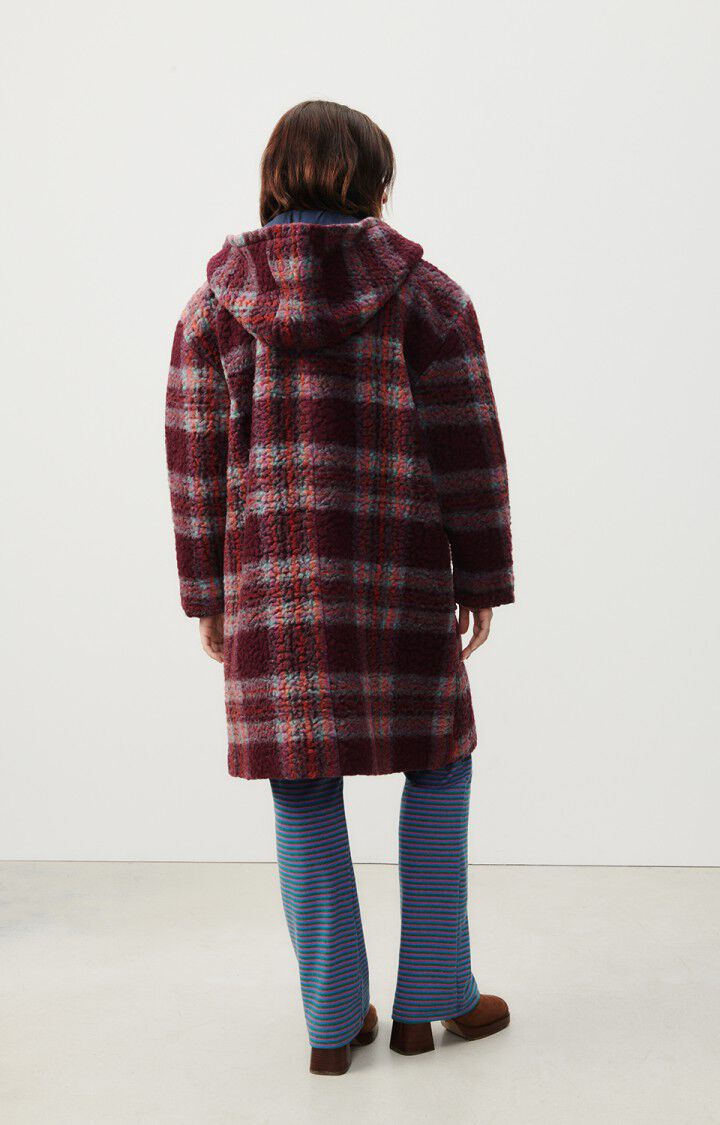 Women's coat Agobridge, WINE LEES TARTAN, hi-res-model