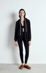 Women's hoodie Ypawood - CARBON MELANGE - Black - XS-S