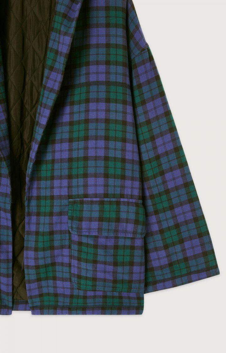 Women's jacket Yuzy, GREEN PURPLE TARTAN, hi-res