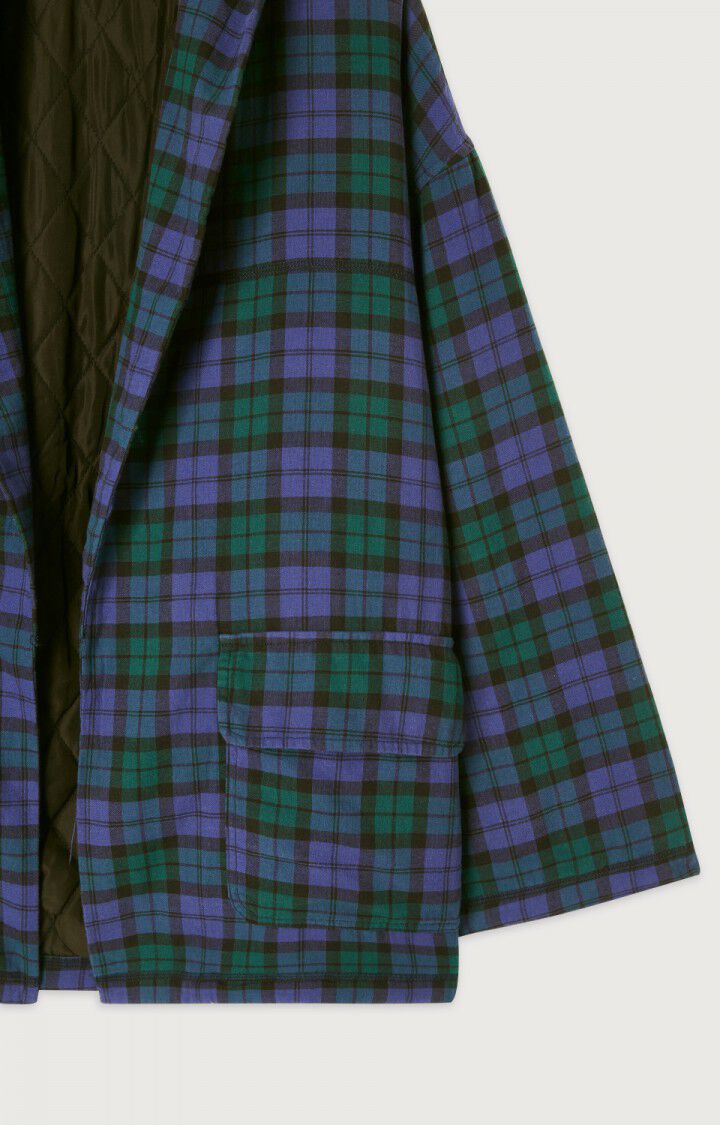 Women's jacket Yuzy, GREEN PURPLE TARTAN, hi-res