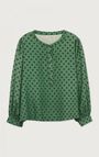 Top femme Yayowood - LARGE POIS VERT - Vert - XS-S