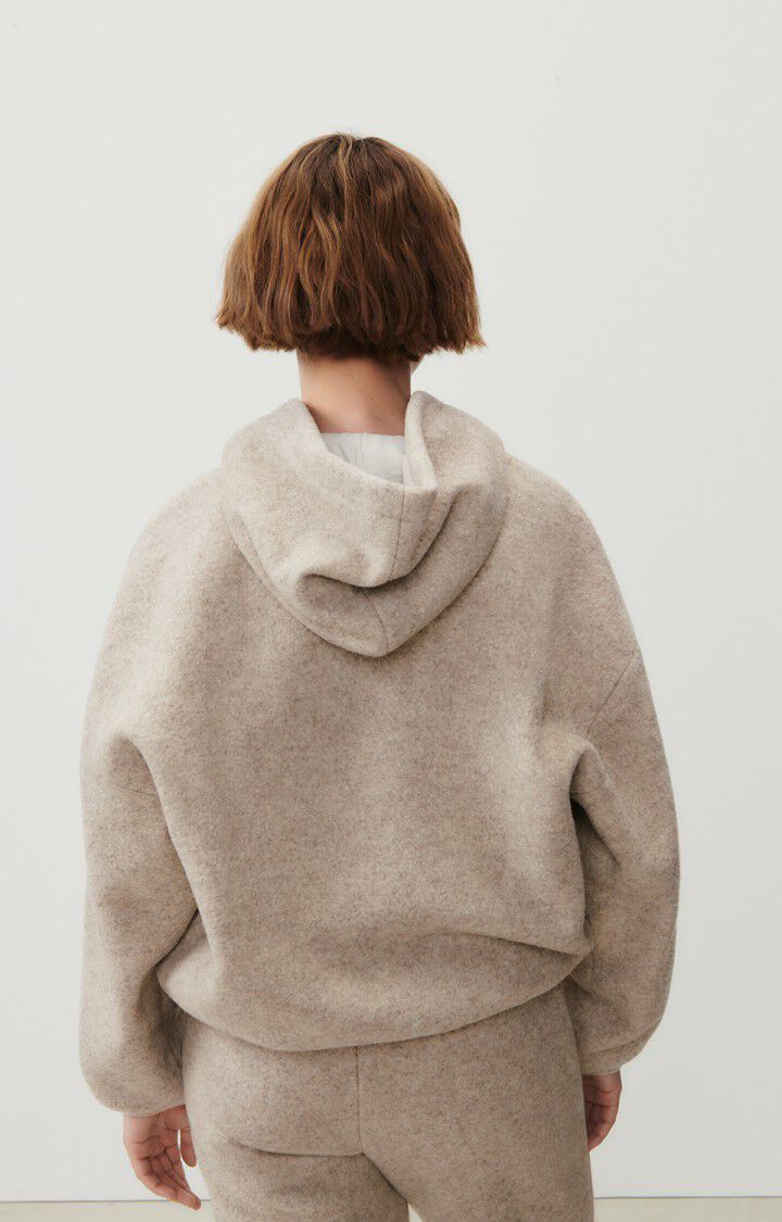 Women's hoodie Retobeach, BEIGE MELANGE, hi-res-model
