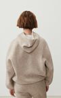 Damessweater met capuchon Retobeach, BEIGE GEVLEKT, hi-res-model