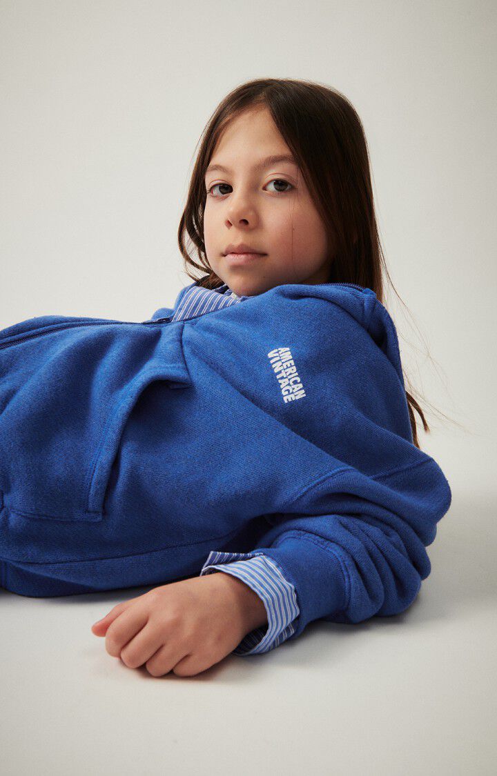 Kid's hoodie Doven, OVERDYED ROYAL BLUE, hi-res-model