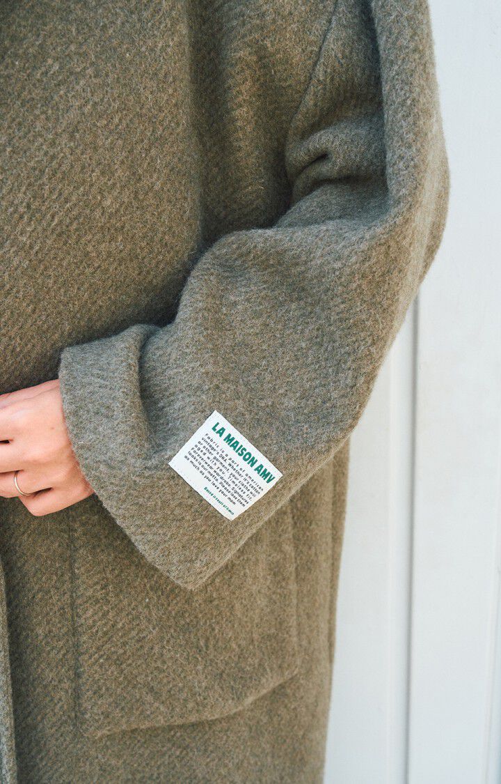 Women's coat Ziffow - MELANGE LICHEN 48 Long sleeve Green - H25