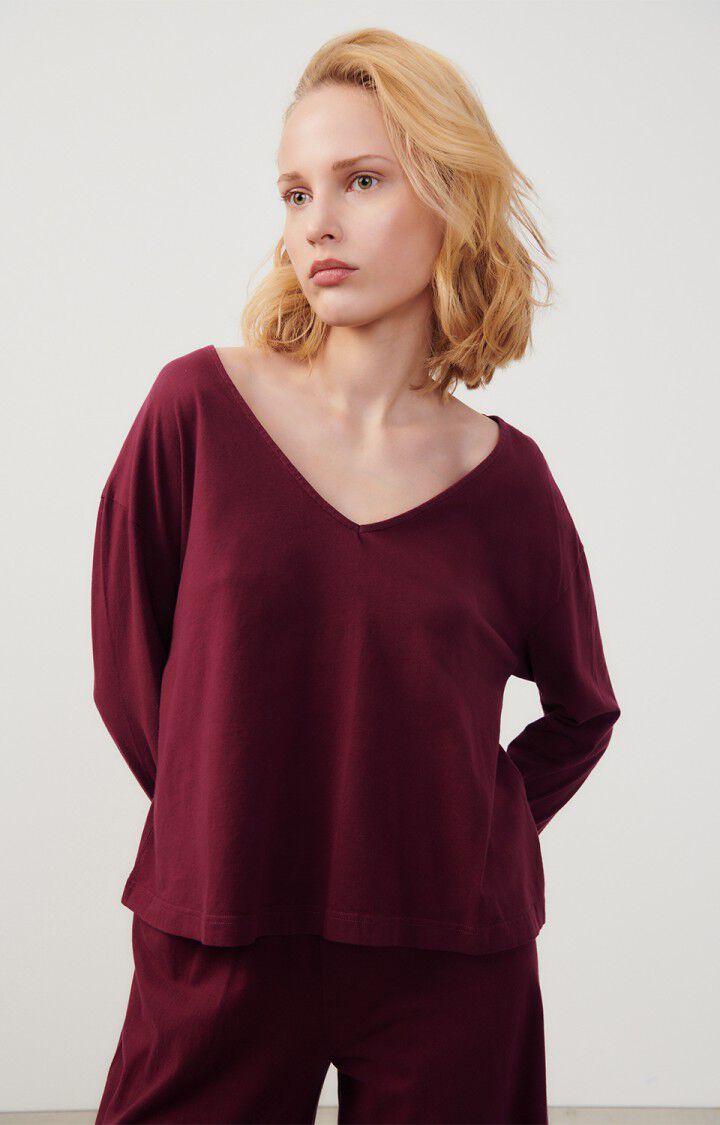 T-shirt femme Vupaville, BORDEAUX, hi-res-model