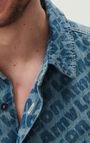 Men's shirt Fybee - STONE ALL OVER - Blue - S