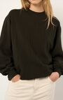 Damensweatshirt Telabird - KOHLENSTOFF - Schwarz - XS-S