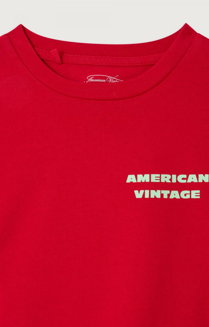 T-shirt enfant Fizvalley - RUBIS VINTAGE - Rouge - 3