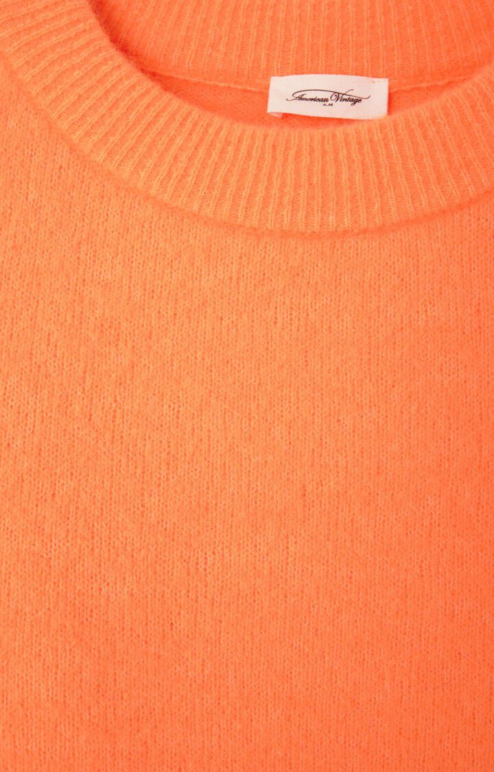 Women's jumper Vitow, FLUORESCENT CARROT MELANGE, hi-res