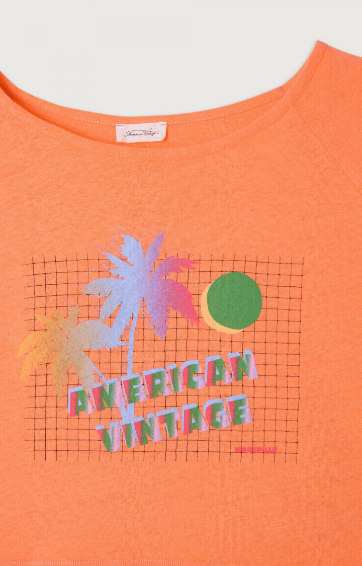 T-shirt femme Poxson - PULPE VINTAGE - Orange - S