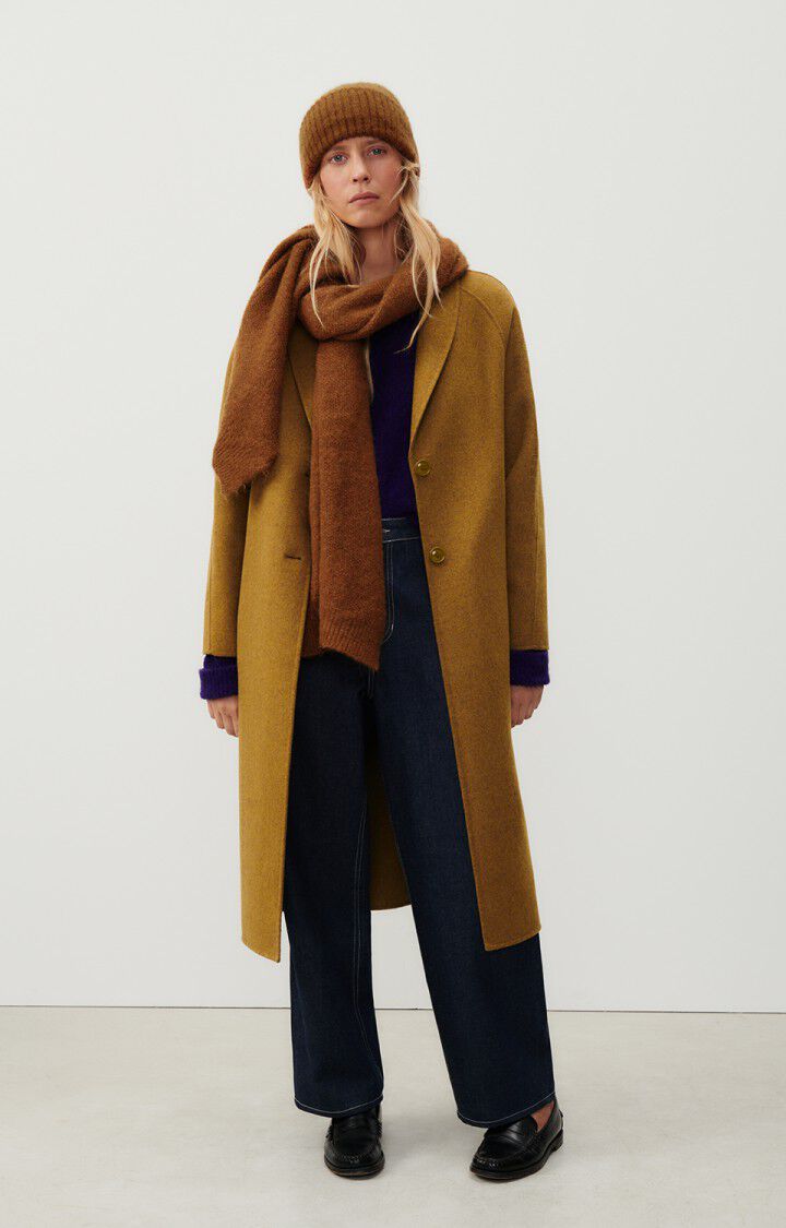 Women's coat Dadoulove, CAMEL MELANGE, hi-res-model