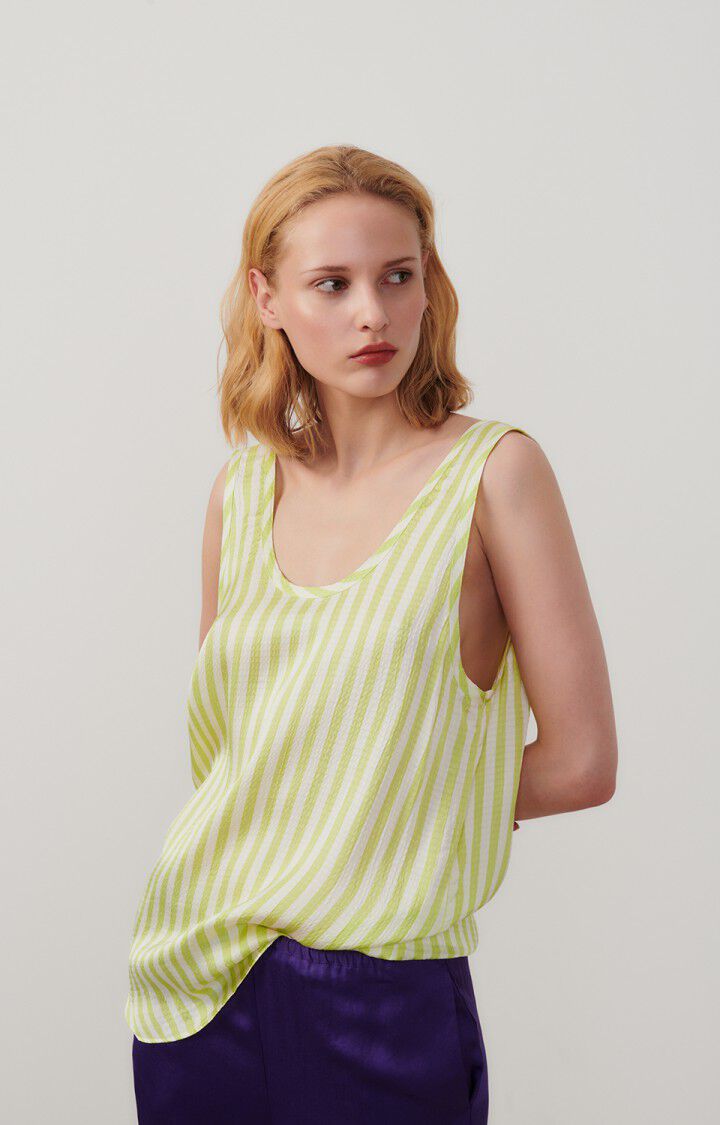 Women's top Shaning, FLUORESCENT YELLOW STRIPES, hi-res-model