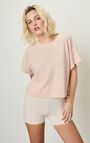 Women's t-shirt Ukoz - BABY DOLL MELANGE - Pink - XS-S
