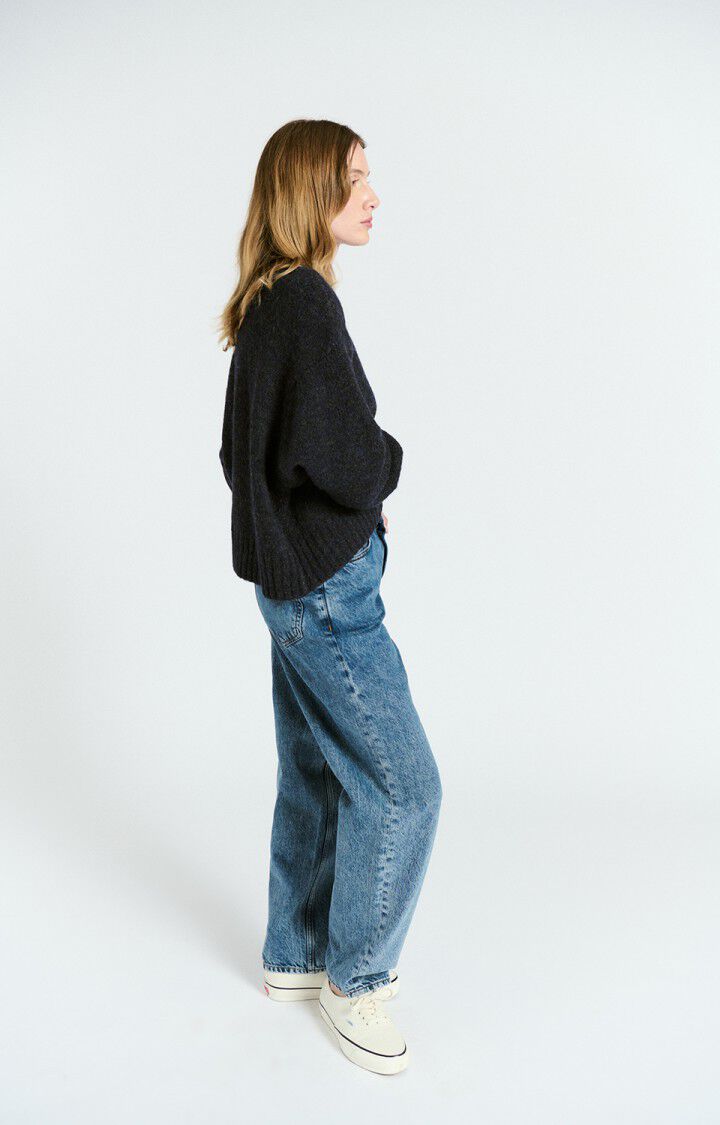 Women's jumper East, NAVY MOULINE, hi-res-model