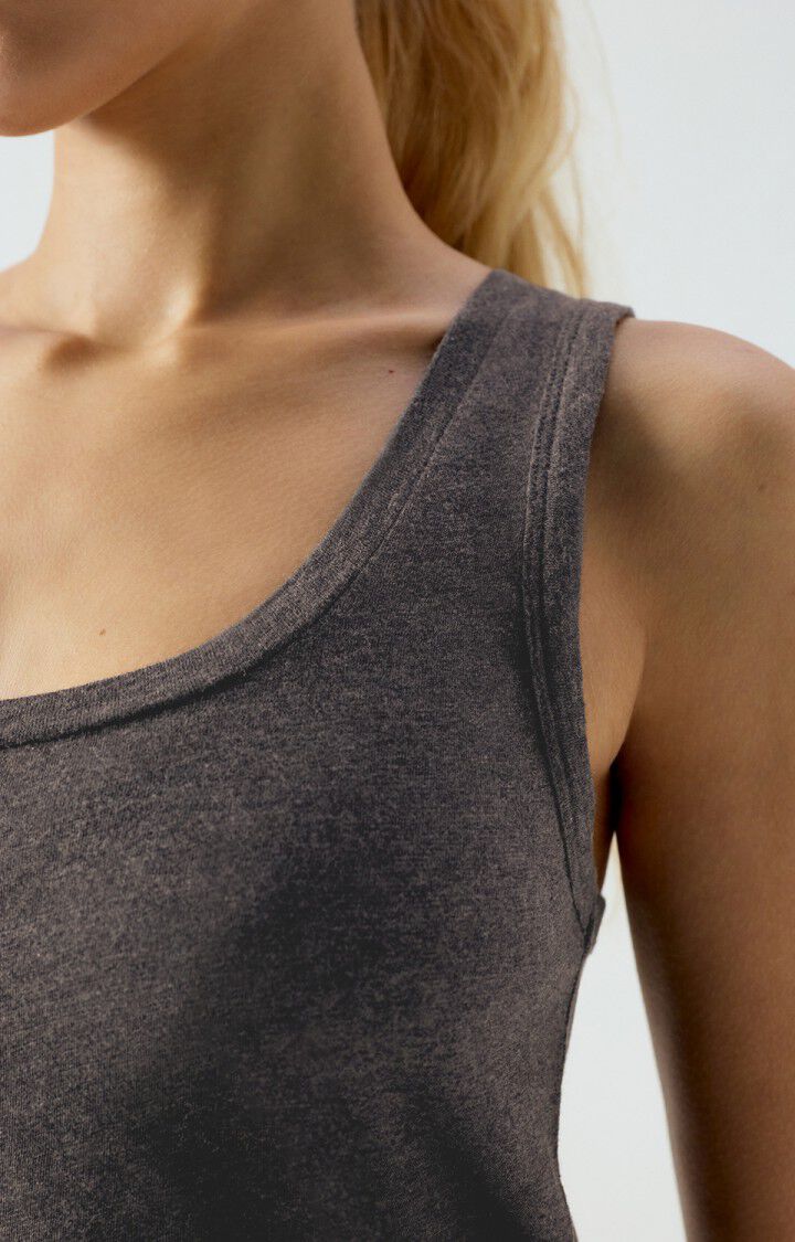 Women's tank top Nouveau Mexique - MELANGE CHARCOAL - Grey