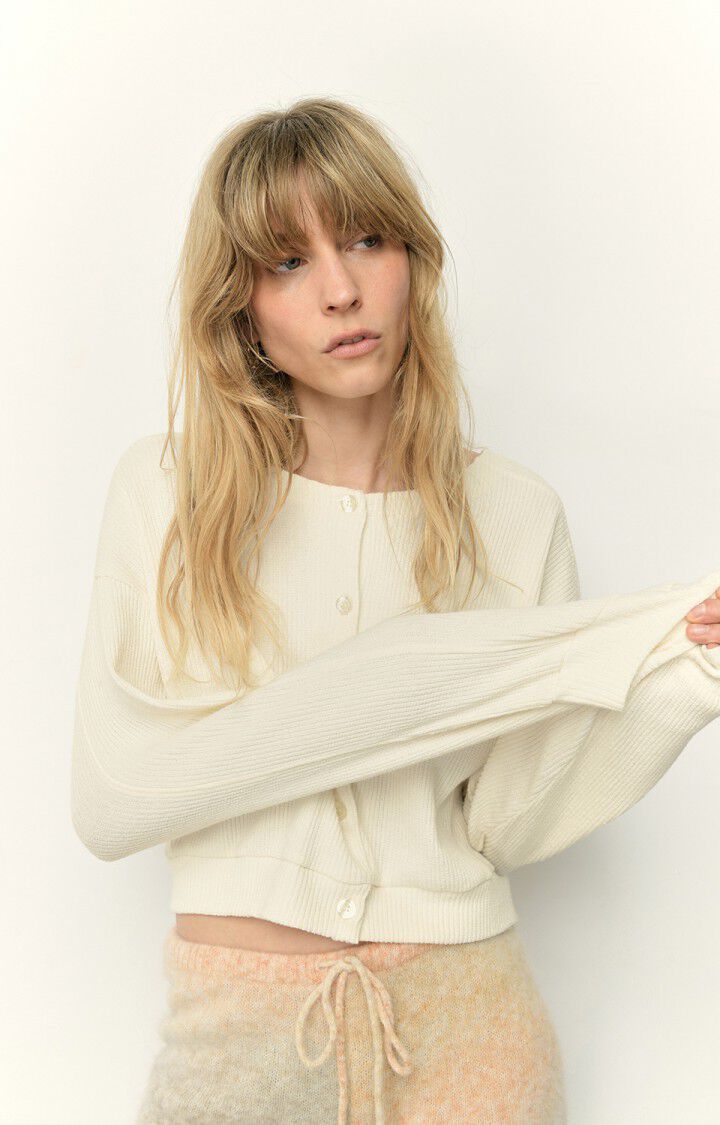 Women's cardigan Ulubay, WHITE, hi-res-model