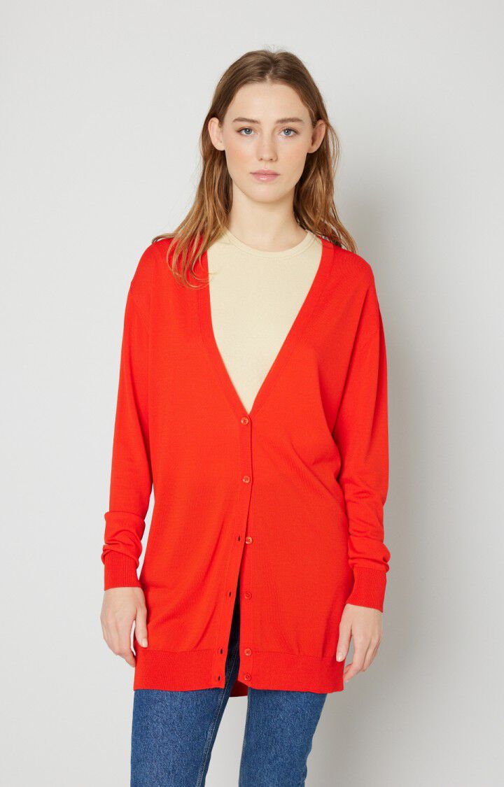 Gilet femme Encastreet - POMME D'AMOUR - Rouge