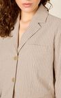 Blazer femme Kybood - RAYURES BEIGES - Beige - Marron - S