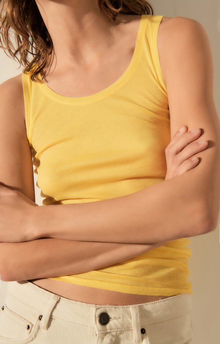 Women's tank top Massachusetts - BRIOCHE VINTAGE - Yellow - S