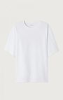 T-shirt mixte Fizvalley - "Bonjour" - AMSTERDAM - Blanc - Rouge - XS