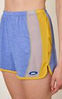 Women's shorts Vamy - TRICOLOR BLUE YELLOW AND GREY - Blue - Jaune - Gris - S