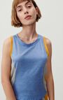 Women's tank top Vamy, TRICOLOR BLUE YELLOW AND GREY, hi-res-model