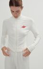 Women's zipped sweatshirt Rakabay, WHITE, hi-res-model