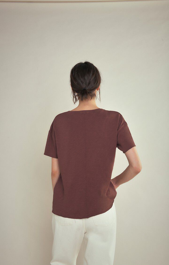 Women's t-shirt Sonoma, VINTAGE DARK RED, hi-res-model