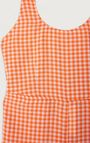 Women's jumpsuit Pykoboo - FLUO ORANGE VICHY - Orange - Blanc - S