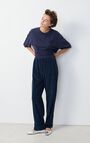 Women's trousers Padow, NAVY, hi-res-model
