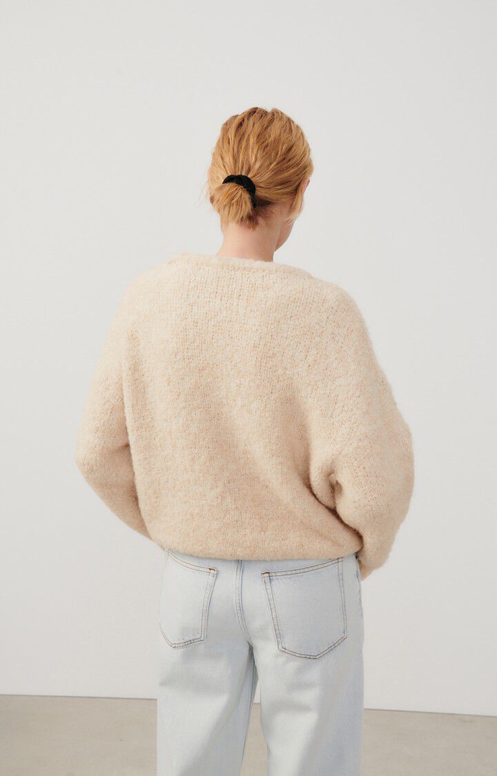 Women's jumper Zolly - LIGHT BEIGE MELANGE - Beige - XS-S