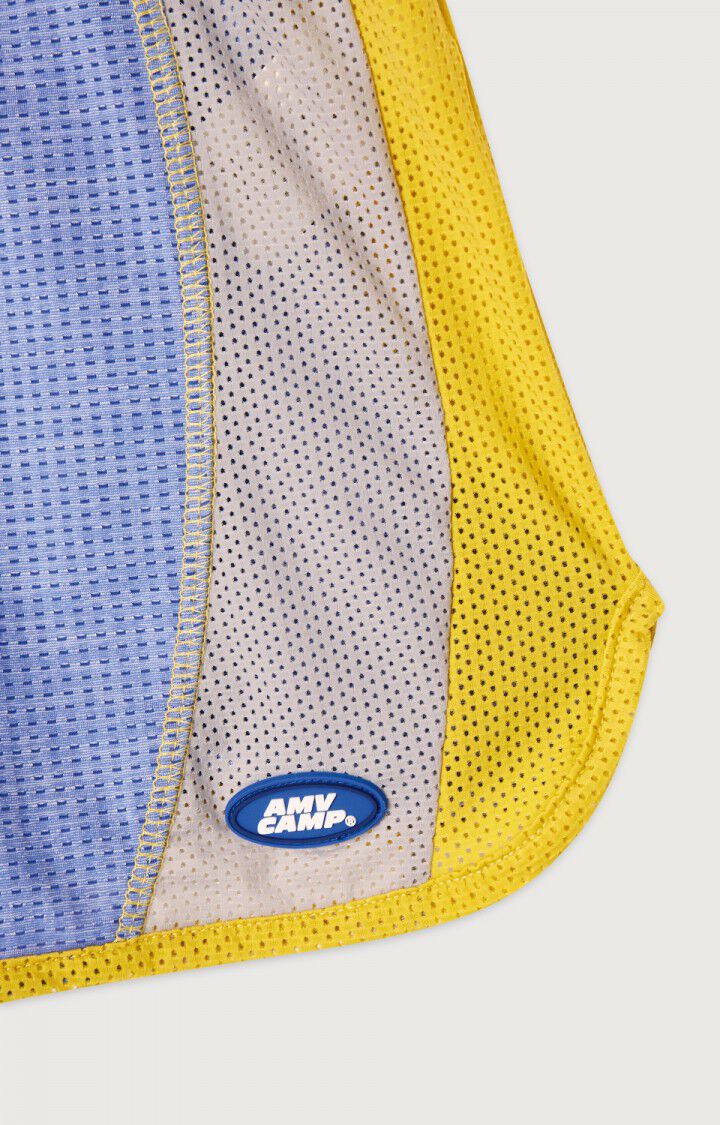 Women's shorts Vamy - TRICOLOR BLUE YELLOW AND GREY - Blue - Jaune - Gris - S