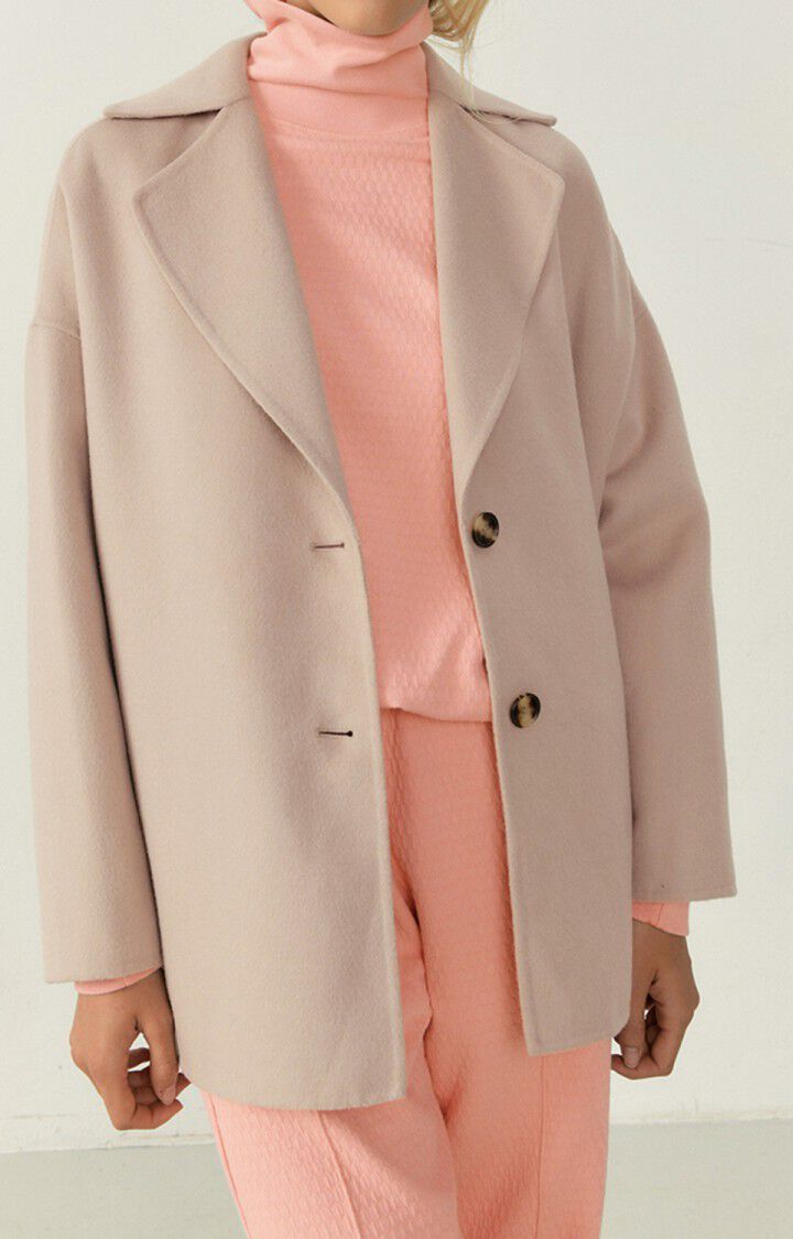 Women's coat Dadoulove, GREIGE, hi-res-model