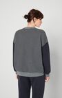 Damessweater Tuzbay, GRAU GESTREIFTES KOOLSTOF GEVLEKT, hi-res-model