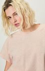 Women's t-shirt Ukoz - BABY DOLL MELANGE - Pink - XS-S