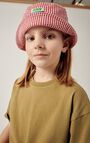 Kids' sunhat Bobypark, RED AND GREY STRIPES, hi-res-model