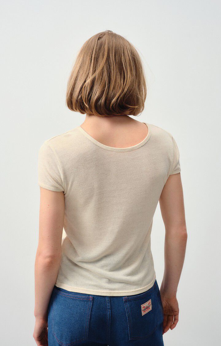 Women's t-shirt Geky, MELANGE BISCUIT, hi-res-model