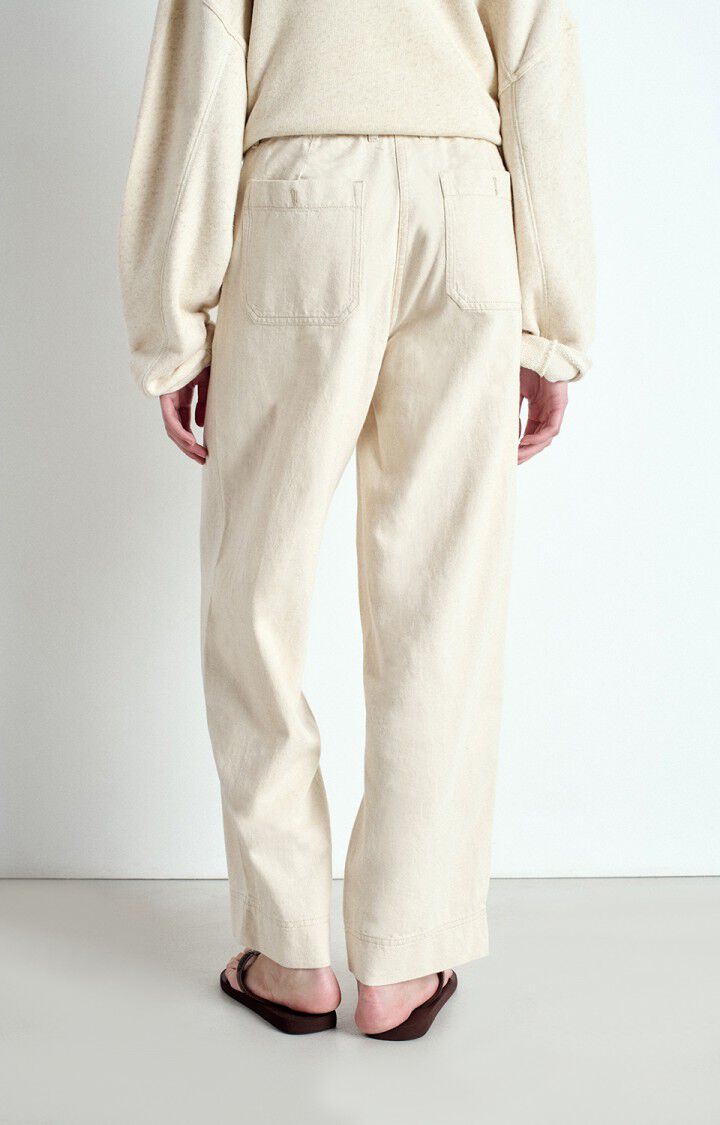 Women's trousers Uyabow, MELANGE ECRU, hi-res-model
