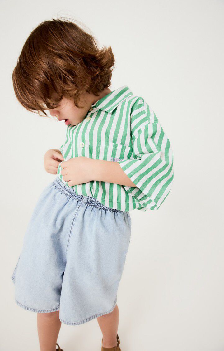 Kids&rsquo; shirt Vextown - APPLE STRIPES - Green - Blanc - 3