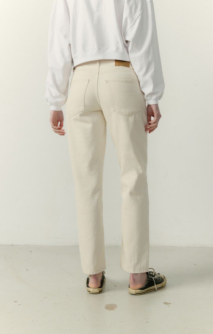 Women's straight jeans Tineborow ECRU Beige E23 American Vintage