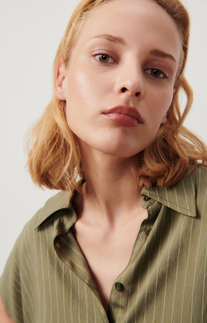 Women's shirt Okyrow, OLIVE STRIPED, hi-res-model