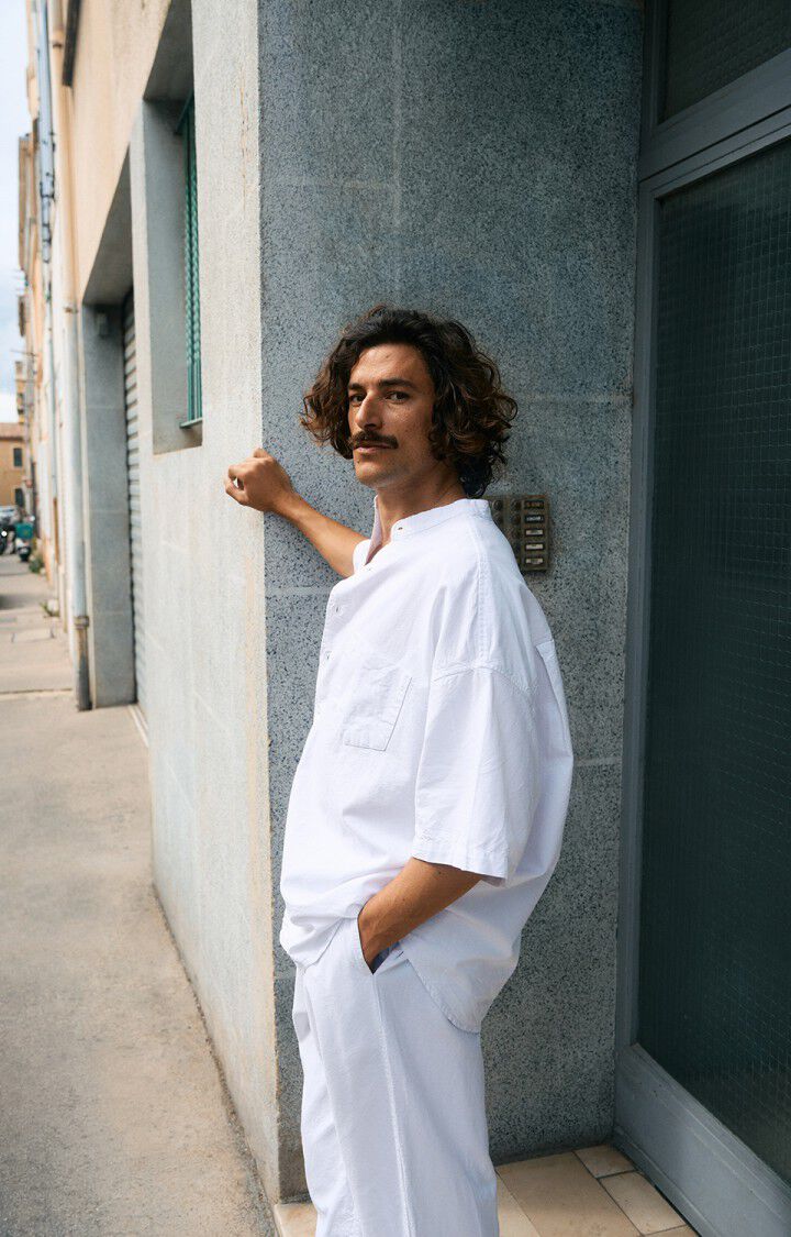 Men's trousers Obyg, WHITE, hi-res-model