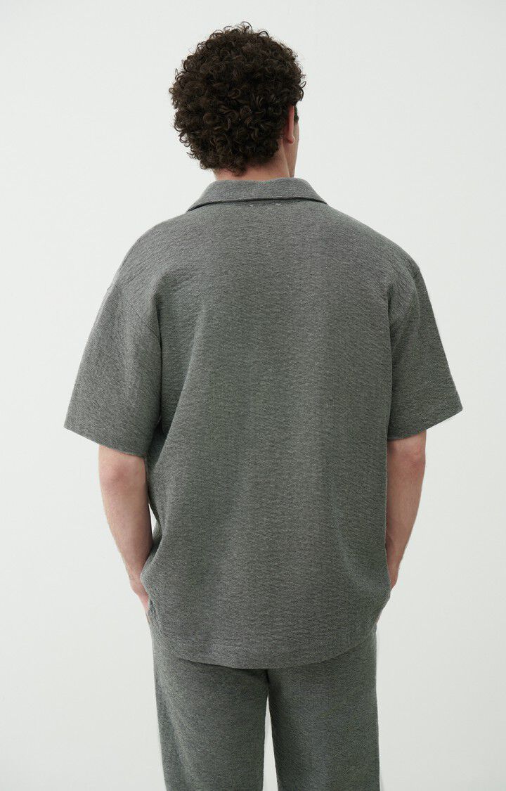 Men's shirt Didow, CHARCOAL MELANGE, hi-res-model